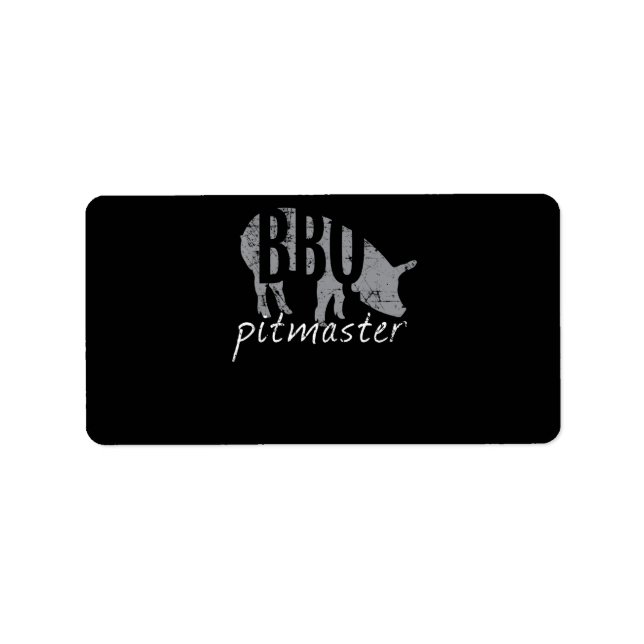 Etiqueta Churrasco | CHURRASCO Pitmaster Pig Grill Fars Day (Frente)