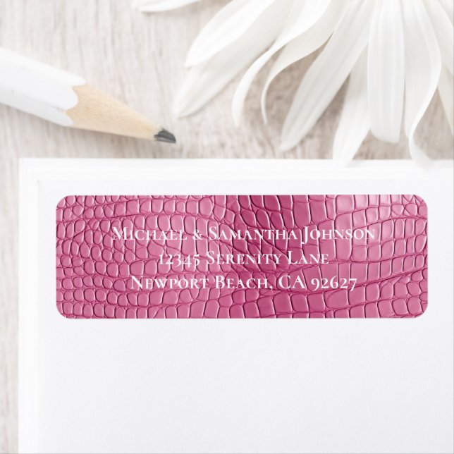 Etiqueta Chuva de Noiva Casamento Animal de Faux de Jacaré  (Insitu)