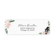 Chuva de Noiva Floral Cor de Rosa Halloween Fofo