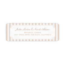 Chuveiro de Bebê Padrão de Listras Marrom Chocolat
