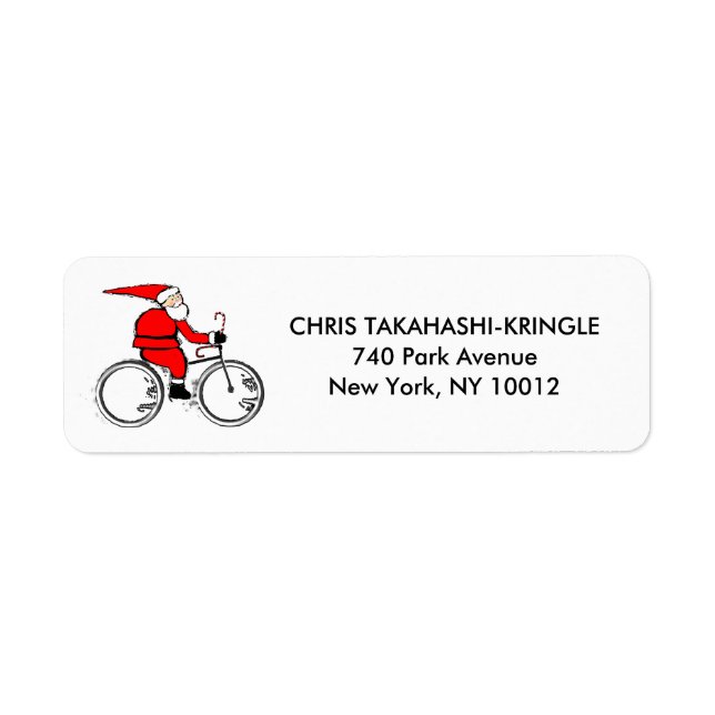 Etiqueta Ciclismo de Natal (Frente)