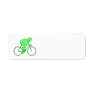 Etiqueta Ciclista em Verde.