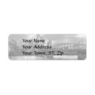Etiqueta Cidade - Pittsburgh, PA - Smithfield Bridge BW