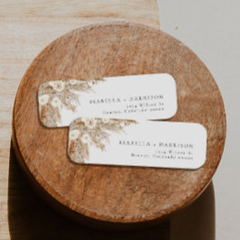 Etiqueta CIERA Bohemian Pampas Grass Return Endereço