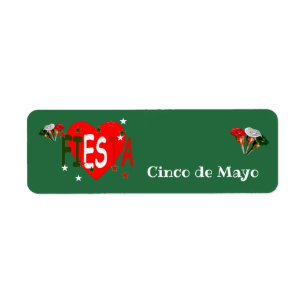 Etiqueta Cinco de Mayo, mexicano da festa