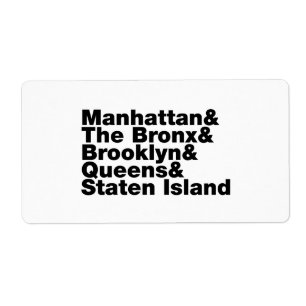 Etiqueta Cinco Distritos ~ Nova York