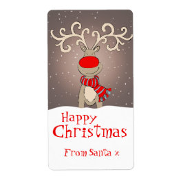 Etiqueta Cinza de presentes de Natal