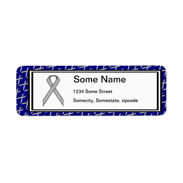 Etiqueta Cinza/Faixa de Cinza padrão por Kenneth Yoncich (Frente)