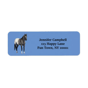 Etiqueta Cinza Grulla Appaloosa Quarter Horse Stallion