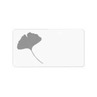 Cinza Moderna Ginkgo Biloba - Cinza de Folhas em C