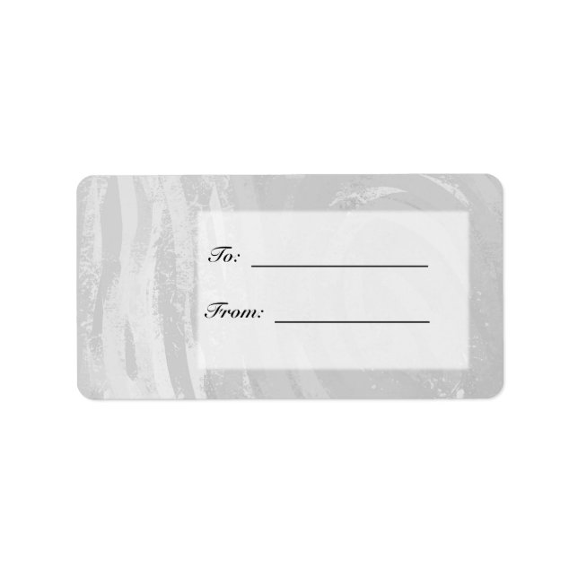 Etiqueta Cinza Rainy Sky e Monograma Negro (Frente)