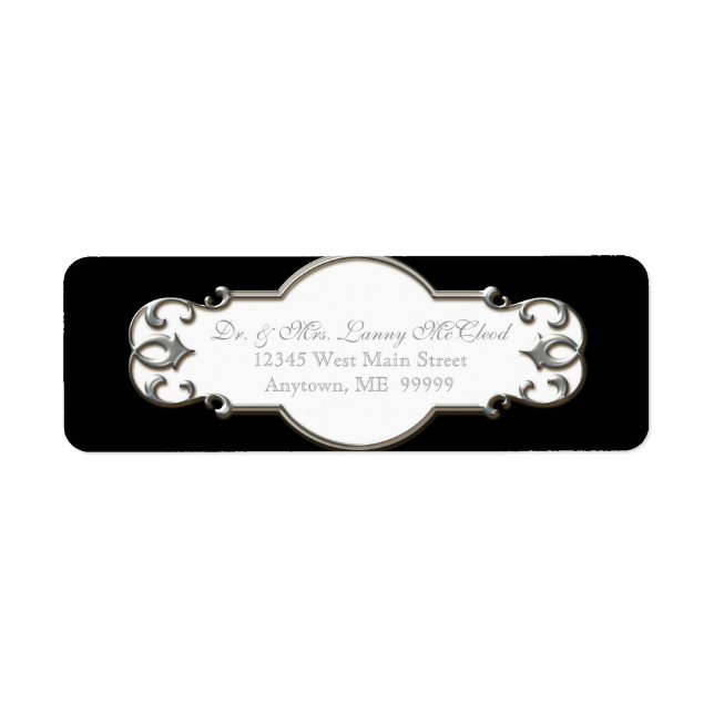 Etiqueta Circulo de espiral Barroco Clássico para Transport (Frente)