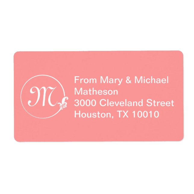 Etiqueta Círculo Fleur-de-Lis (Frente)