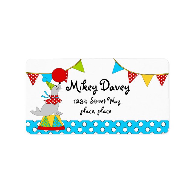 Etiqueta Circus Seal (Frente)