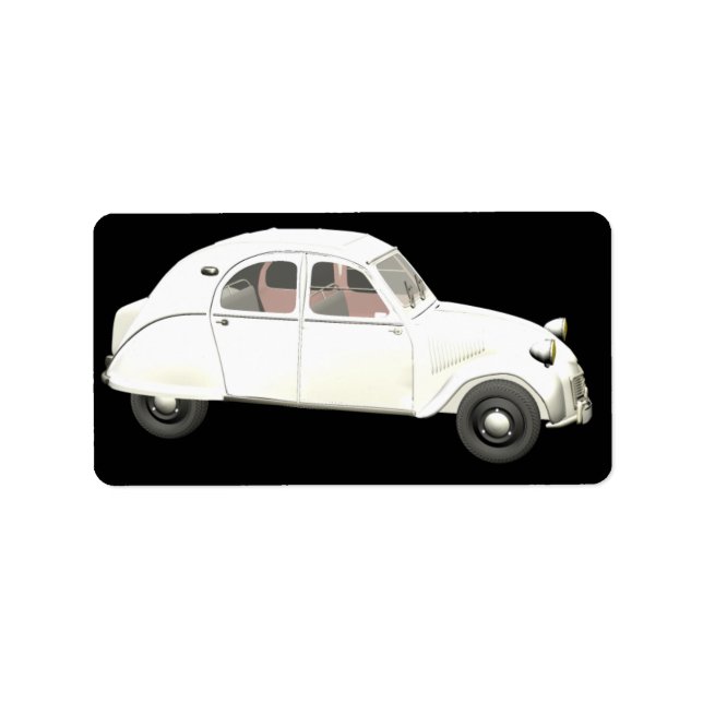 Etiqueta Citroen branco 2CV (Frente)