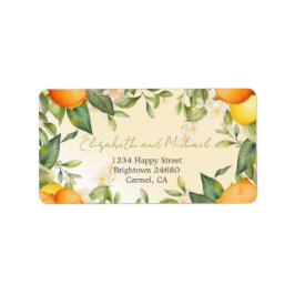 Etiqueta Citrus Lemons Orange Summer Weditation