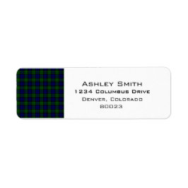 Etiqueta Clã Blackwatch tartan Campbell