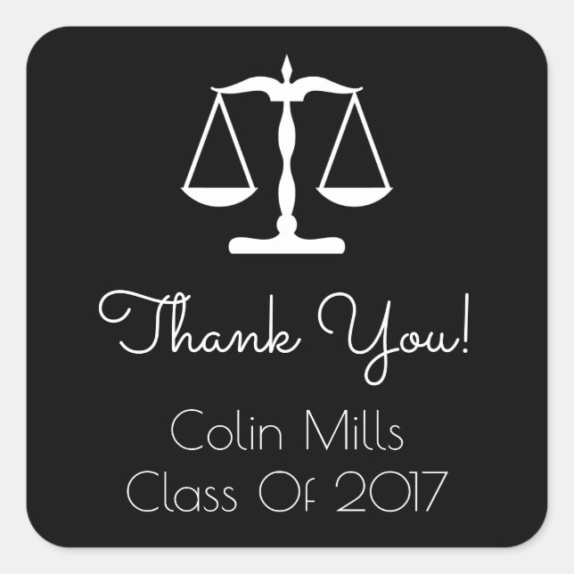 Etiqueta Classe De 2017 (Escalas Pretas) (Frente)