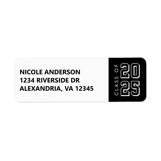 Etiqueta Classe de graduação de (Frente)