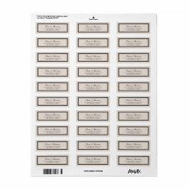 Etiqueta Classic Wedding Return Address Label