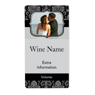 Etiqueta Clássica De Vinho Preto Com Beijos