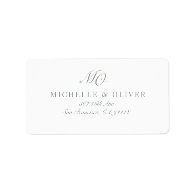 Etiqueta Clássico de Caligrafia (Frente)