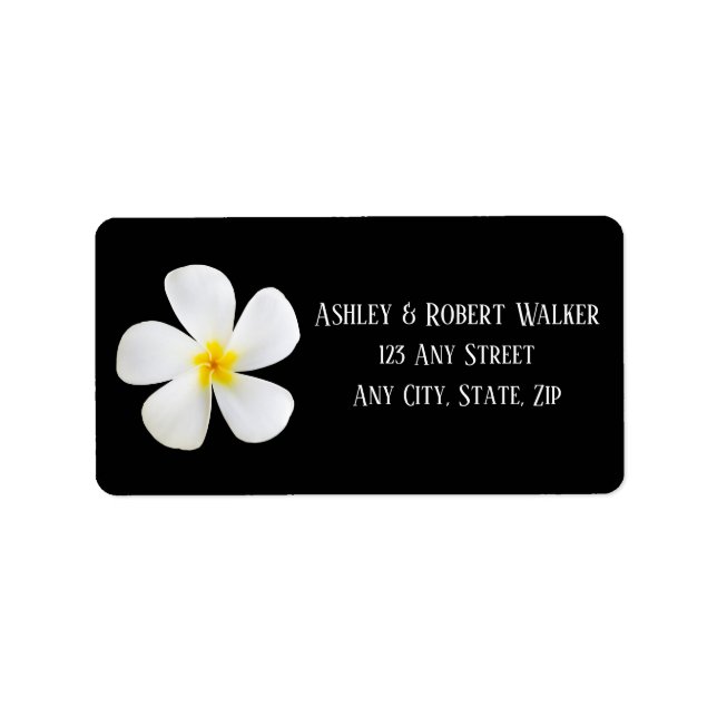 Etiqueta Clássico Formal Moderno, Branco em Preto, Casament (Frente)