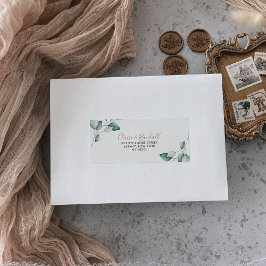 Etiqueta Clássico Verde Formal Deixa Endereço RSVP