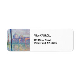 Etiqueta Claude Monet - Grande Canal, Veneza