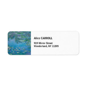 Etiqueta Claude Monet - Lírios Água 1906