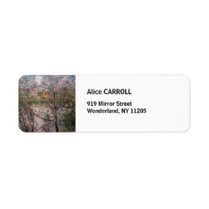 Etiqueta Claude Monet - Springtime através dos ramos