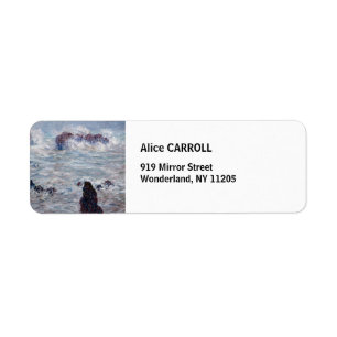 Etiqueta Claude Monet - Tempestade ao largo da costa de Bel