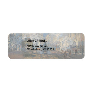 Etiqueta Claude Monet - Vista exterior da estação de Santo-