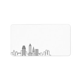 Etiqueta Cleveland Stylized Skyline | Rótulo do Vazio