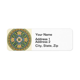 Etiqueta Cloisonte China Patter Asiático Oriental