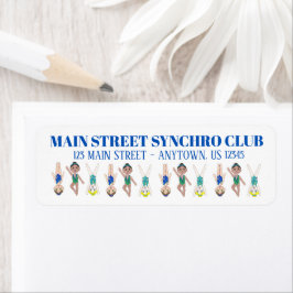 Etiqueta Clube de treinadores de Piscina da Equipe de Nadaç