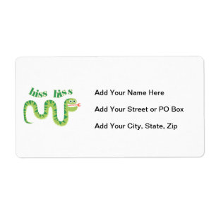 Etiqueta Cobra do silvo do silvo