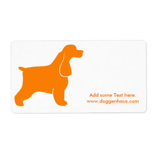 Etiqueta Cocker Spaniel Inglês