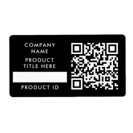 Etiqueta Código QR de Inventário | Estoque de Produtos para