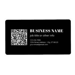 Etiqueta Código QR personalizado & Texto retrô-moderno edit
