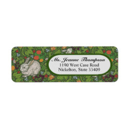 Etiqueta Coelho Coelho Branco Vitoriano Vintage no Jardim