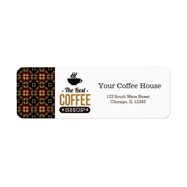 Etiqueta Coffee House (Frente)