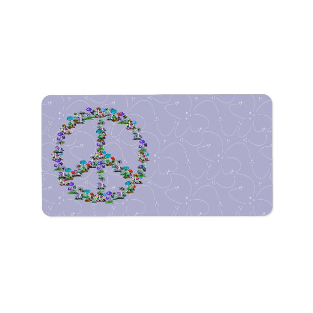 Etiqueta Cogumelos de Paz (Frente)