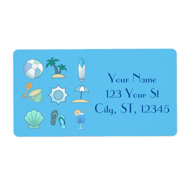 Etiqueta Coisas da vida na praia Thunder_Cove (Frente)