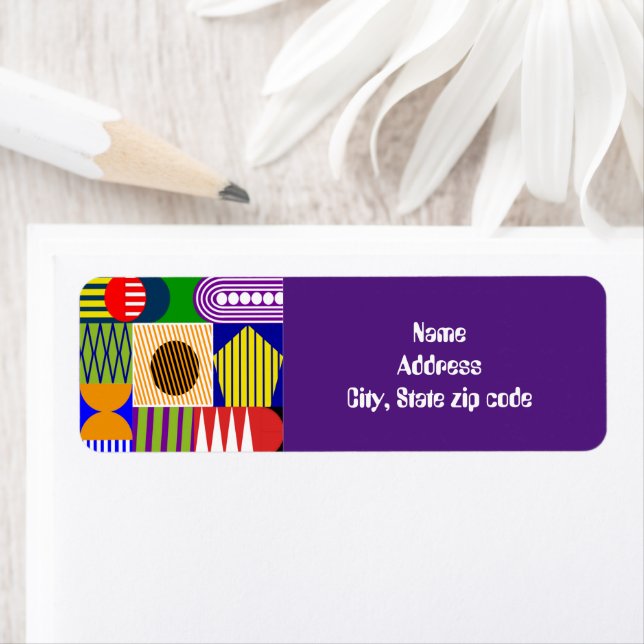 Etiqueta Colagem de Formas Bauhaus (Insitu)