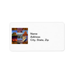 Etiqueta Colagem do Deserto arizona