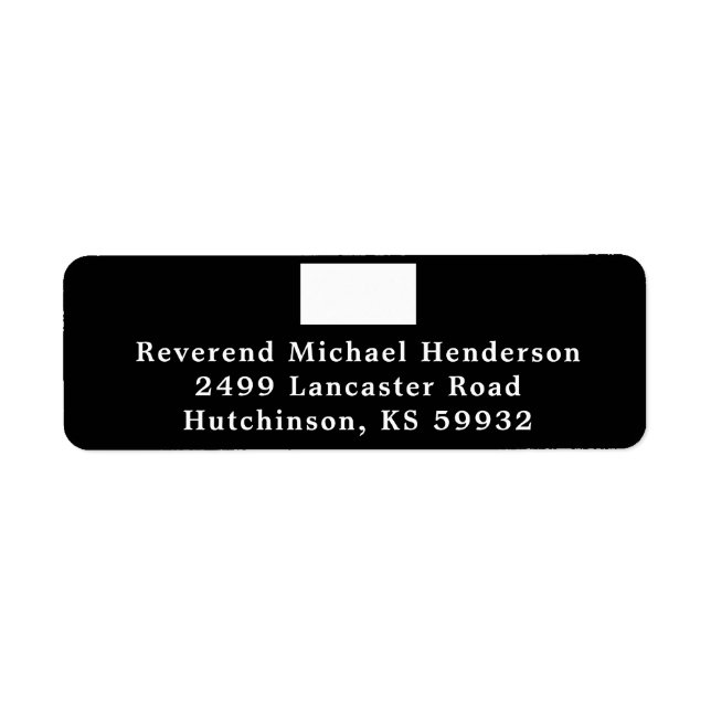 Etiqueta Colar Romano Tradicional do Padre Católico (Frente)