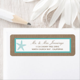 Etiqueta Coleção de Casamento de Praia de Turquoise Starf
