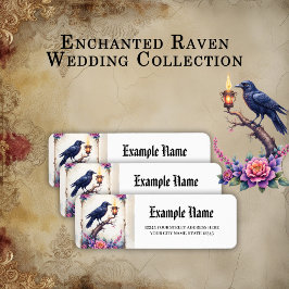 Etiqueta Coleção de Casamento Enchanted Raven Wedding