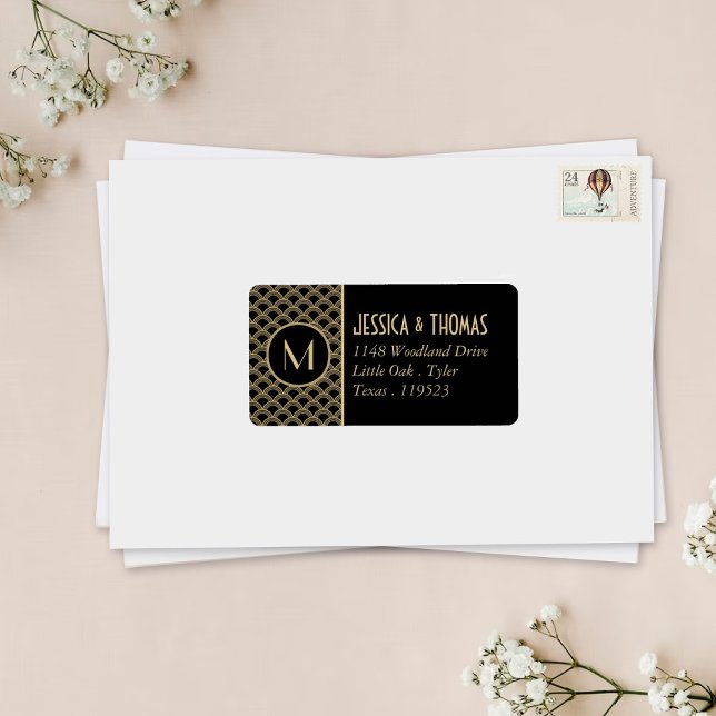 Etiqueta Coleção de Casamentos Art Deco Gatsby, de 1920 (Criador carregado)